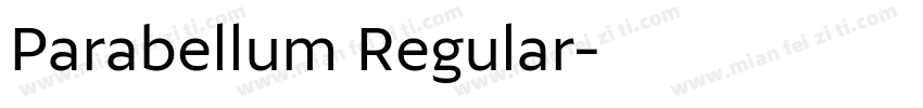 Parabellum Regular字体转换